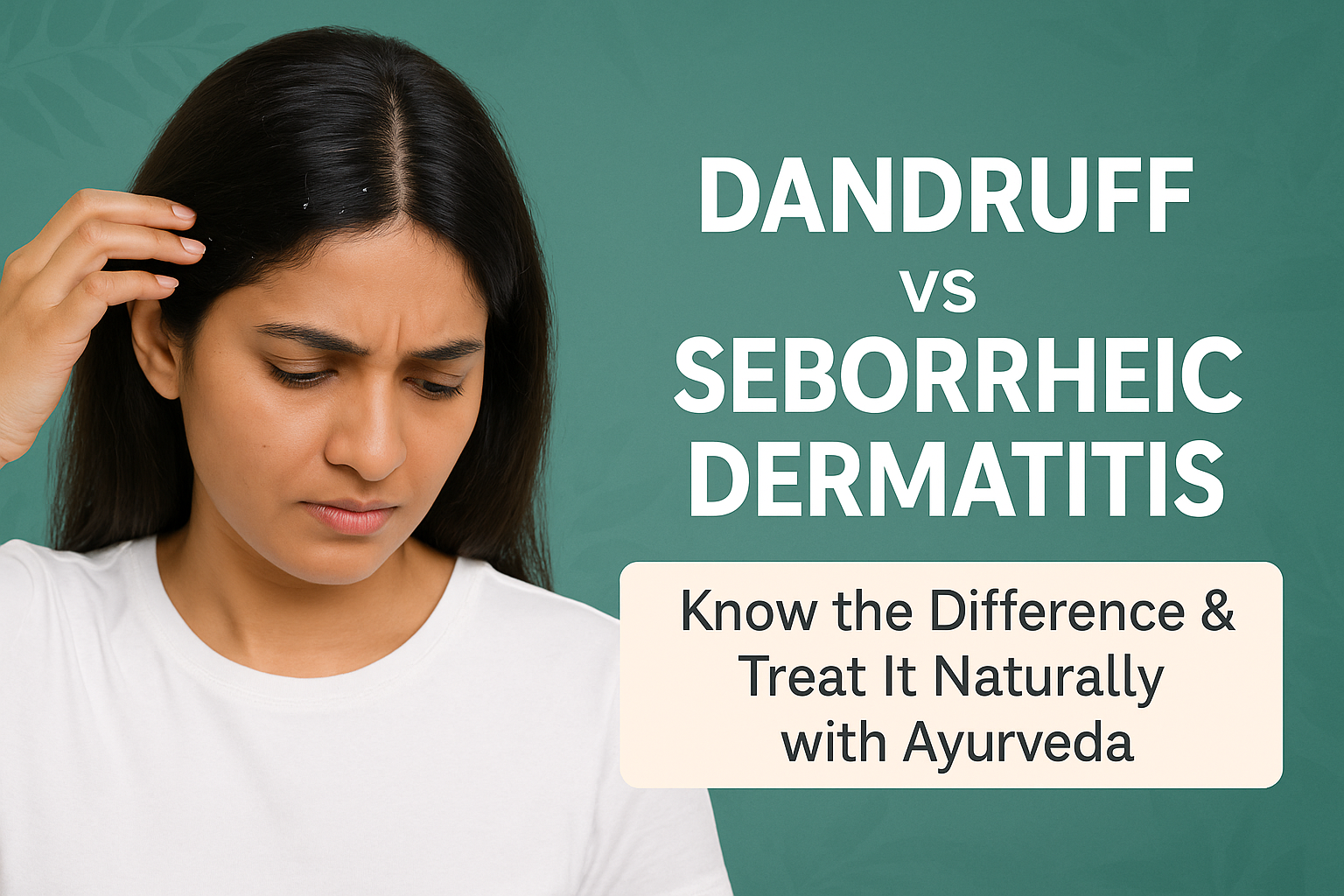 Dandruff vs Seborrheic Dermatitis: Know the Difference & Treat It Naturally with Ayurveda