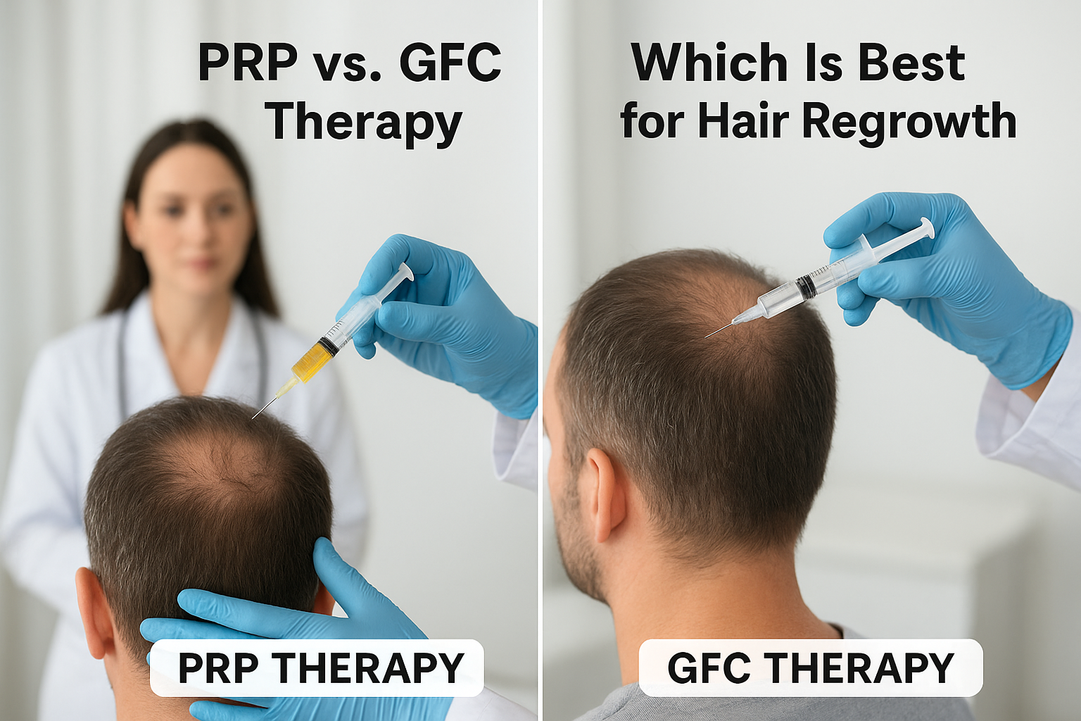 PRP vs. GFC Therapy – Which Is Best for Hair Regrowth?